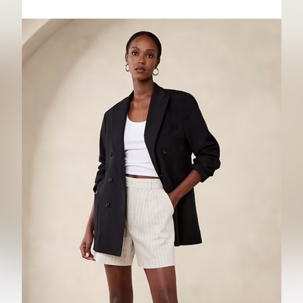 Banana Republic Factory High Waist Shorts - Cream
